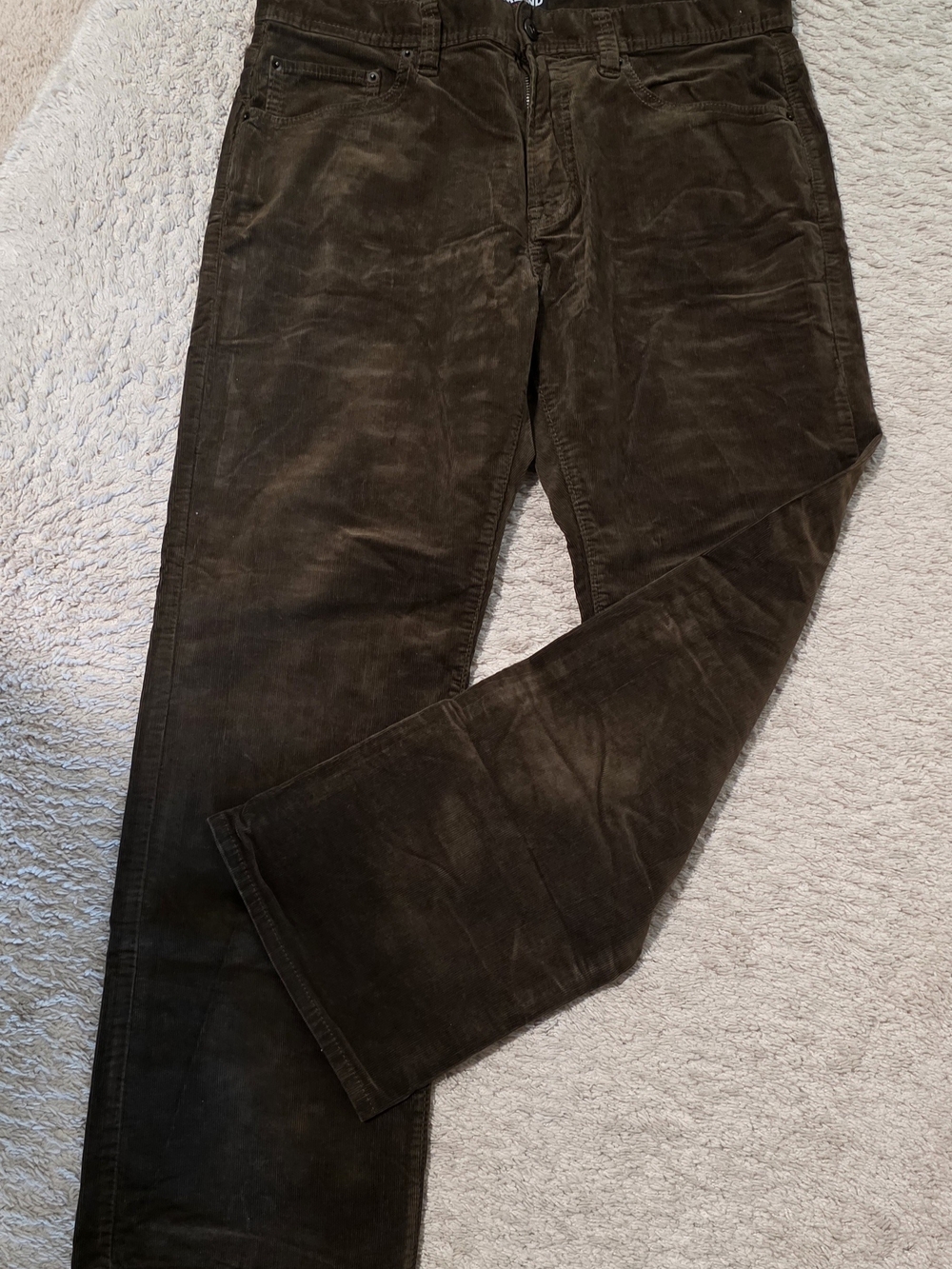 Kirkland Signature Men's Dark Brown Corduroy Pants